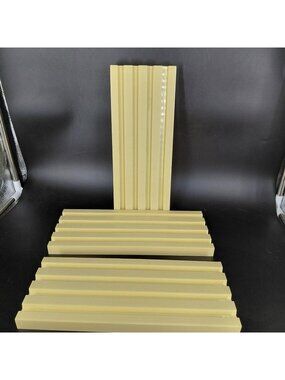 Plastic Slotted Pen Display Trays Lot 3 Desk Organizer Racks Cream Storage